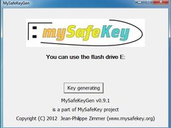 1 MySafeKeyGen application - Flash Drive waiting - English