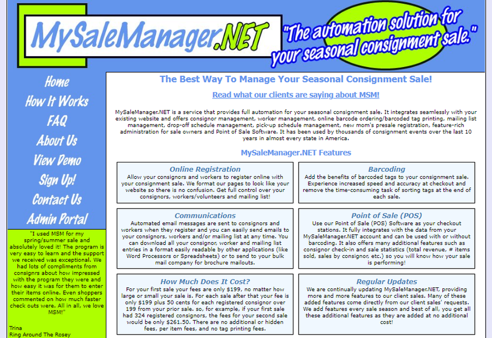 MySaleManager.NET Screenshot 1