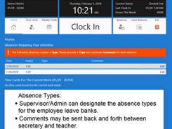 MySchoolTimeClock Screenshot 1