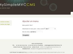 gestion du menu 2