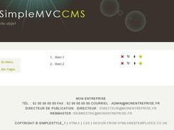 gestion du menu 1