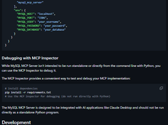 MySQL MCP Server Screenshot 1