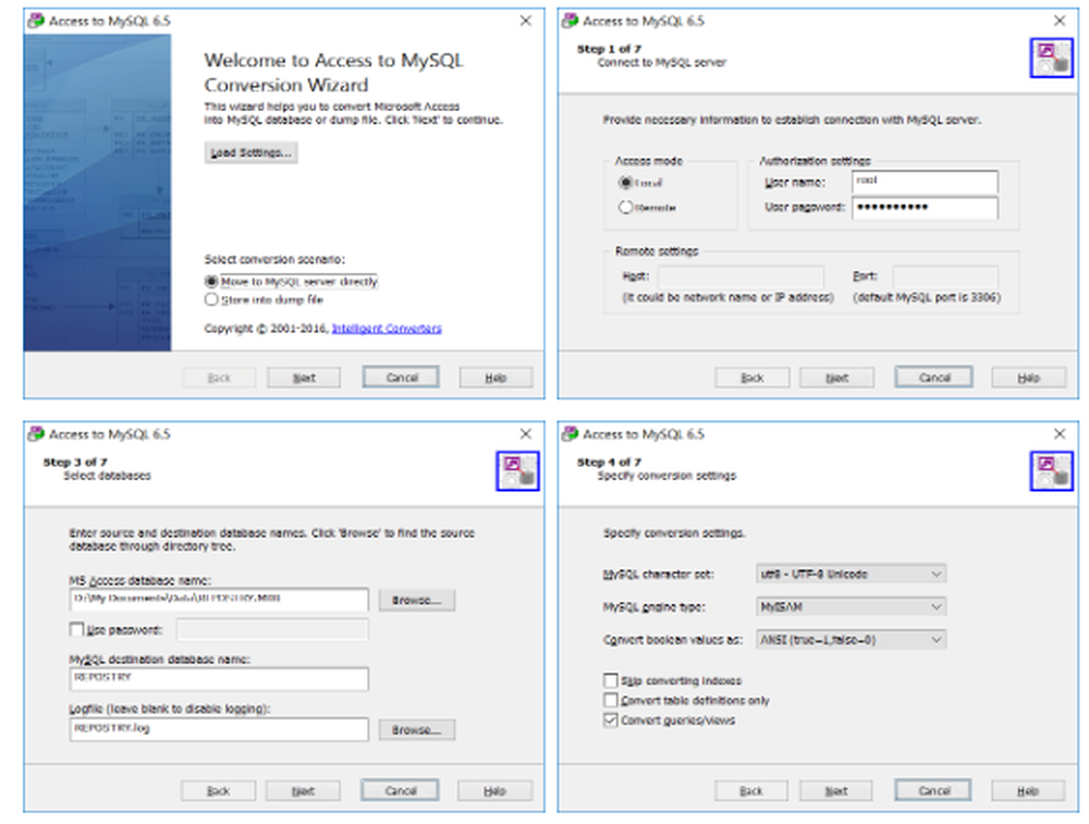 MySQL Migration Toolkit Screenshot 1