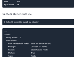 MySQL Operator Screenshot 1