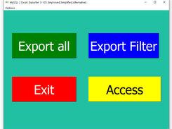 MySQL 2 Excel Exporter 3-105 Py-PC Apps screenshot