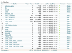 MySQLDumper Screenshot 2