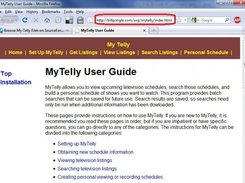 z Bill's nice My Telly User Guide!