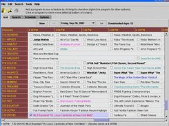 Main Grid tab - Color-coded programs, new status, details