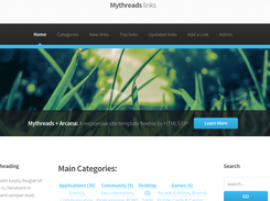 Mythreads, Html5up template desktop