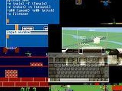 collection of screenshots with virtual keyboard
