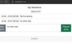 MyWorktimeSmalltalk Screenshot 1