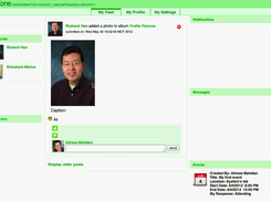 Sample news feed screenshot