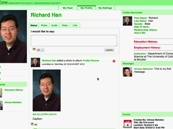 Sample User Profile Screenshot