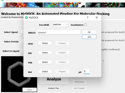 Ligand Dialog Box