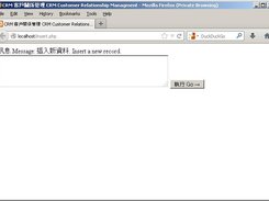 MzzCRM User Interface In Firefox