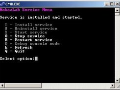 NabazLab Service allows easy control of the Windows service.