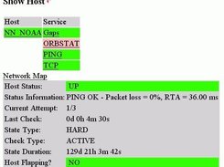 Show Host also shows service summary for host