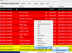 Nagstamon Nagios status monitor Screenshot 1