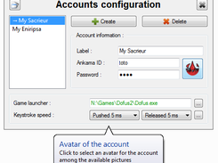 Accounts config of the nAiO