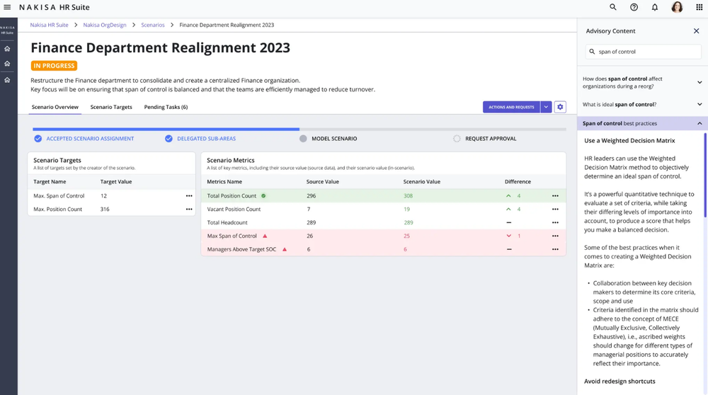 Nakisa Workforce Planning Screenshot 1