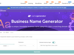 Namecheap Business Name Generator Screenshot 1