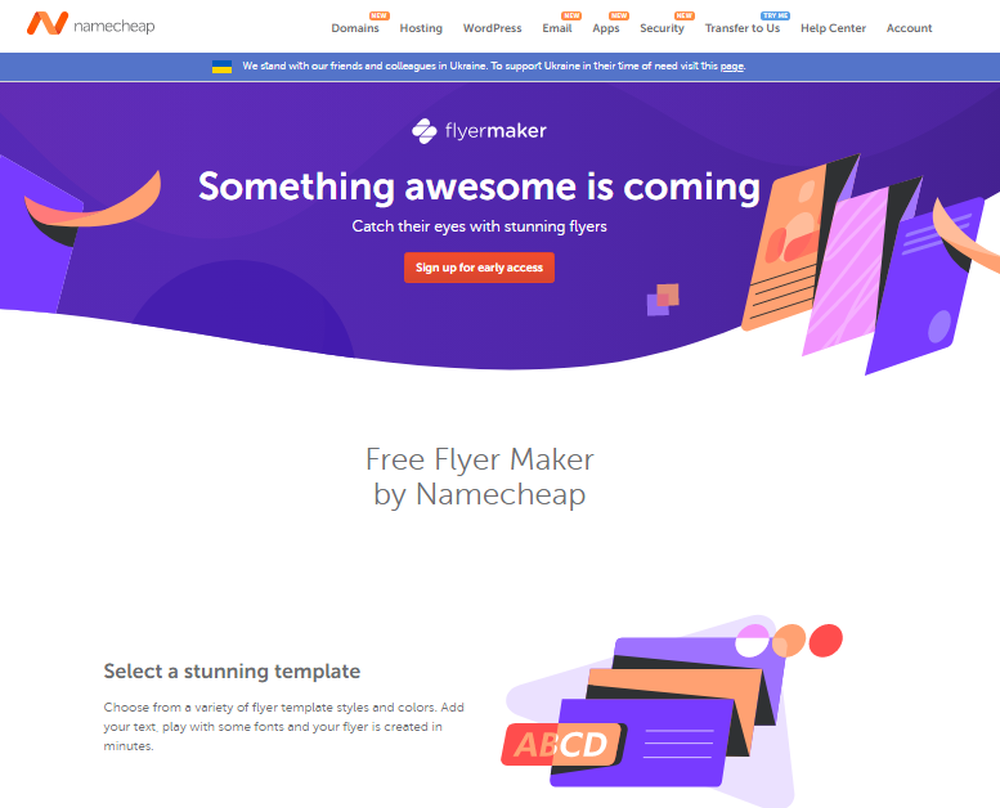 Namecheap Flyer Maker Screenshot 1