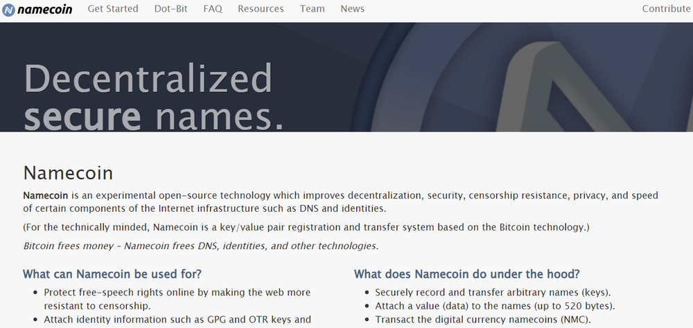 Namecoin Screenshot 1