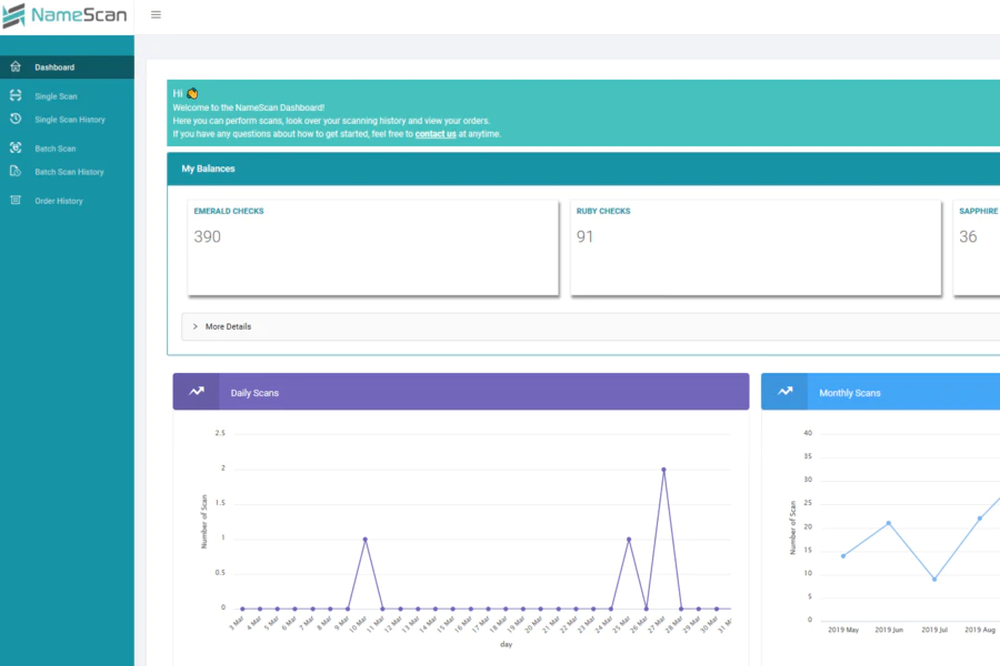 NameScan Screenshot 1