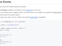 Nano Events Screenshot 1