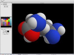 Arginine, space-filled display mode