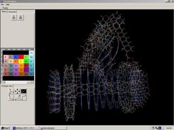 Fine motion controller, wireframe display mode