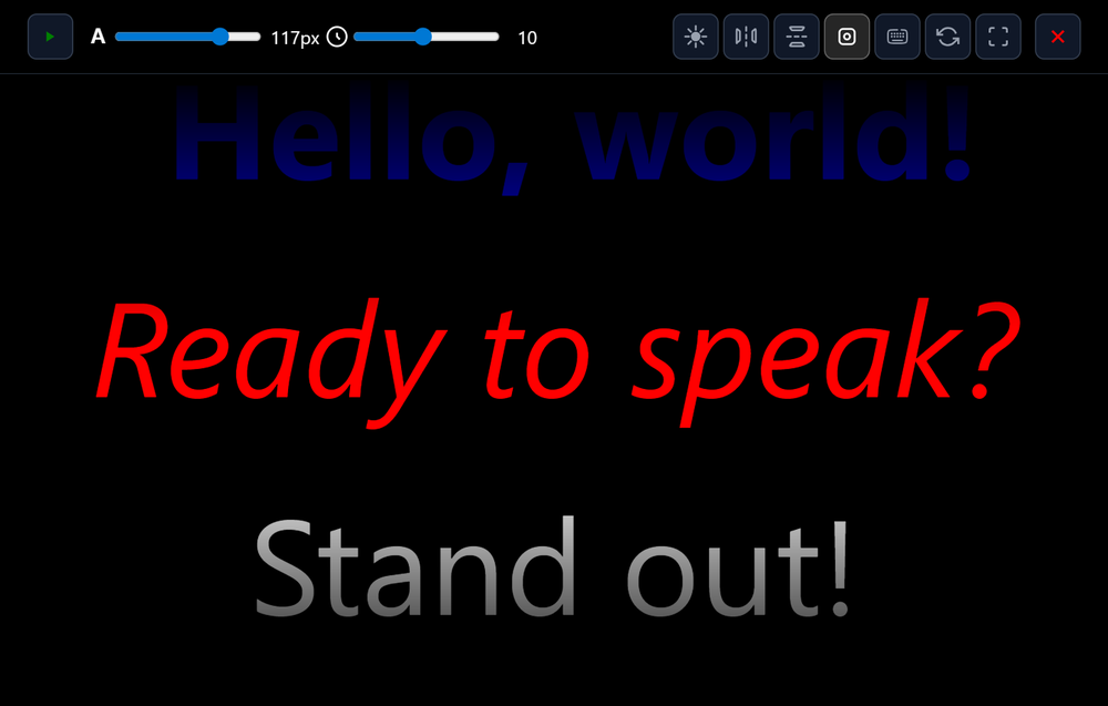 Nanoprompter - teleprompter screen