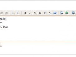 Simple editor, integrated in a webpage