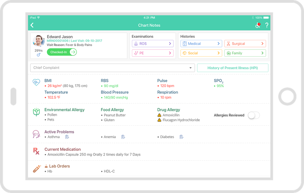 Simplified EMR Interface