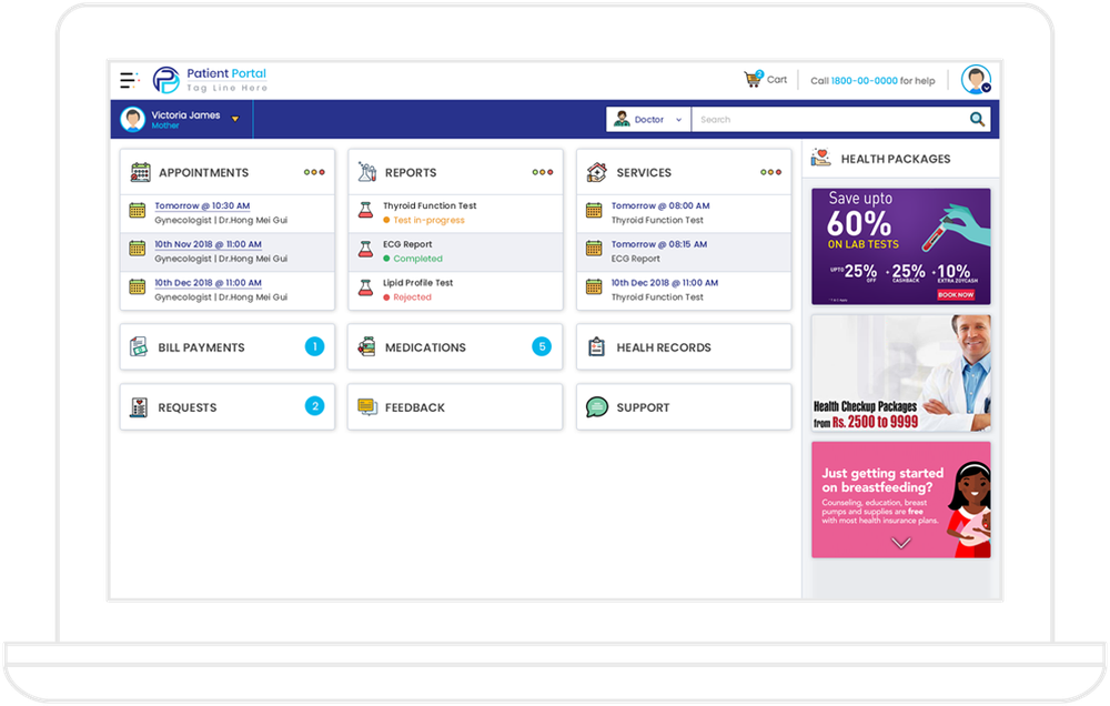 Napier Patient Portal Screenshot 1