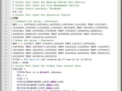 Nastran bdf highlight 1
