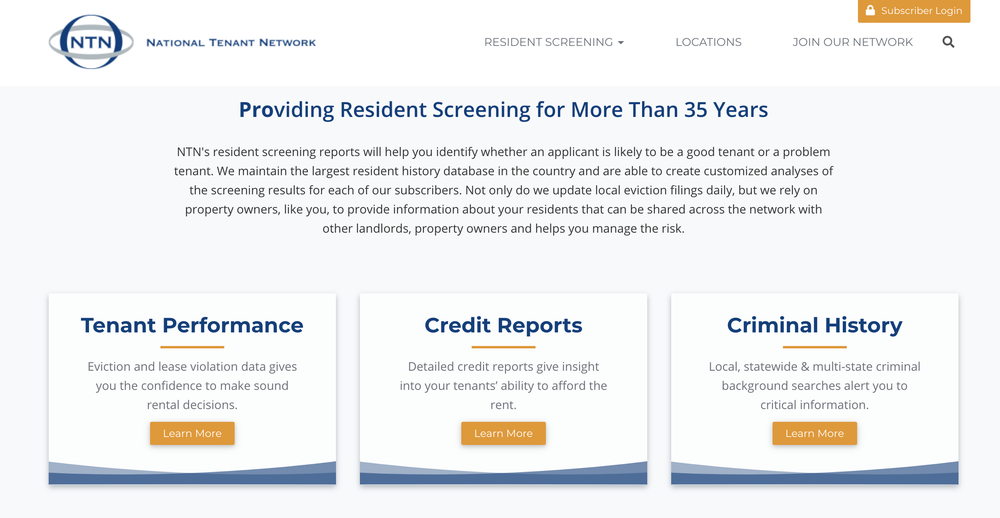 National Tenant Network Screenshot 1