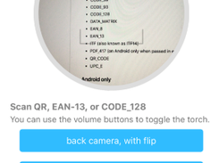 NativeScript BarcodeScanner Screenshot 1