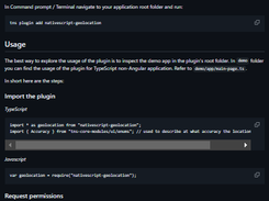 NativeScript Geolocation Screenshot 1