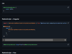 Nativescript Material Components Screenshot 1