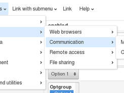 Dropdown menu