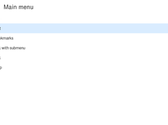 Moblie menu
