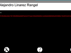 The desktop with the user screen opened