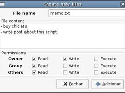 Create Nautilus Files Script Main Window