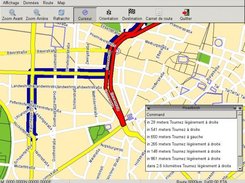 NavIt, using GTK gui in French and OSM map from Munchen