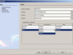 New Action configuration
