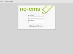 nc-cms login screen