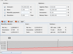 Simulation of loans