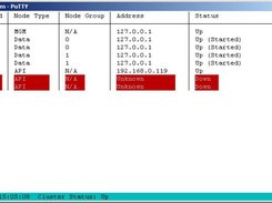 Node status display
