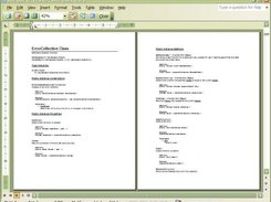 Word Output - Class Summary